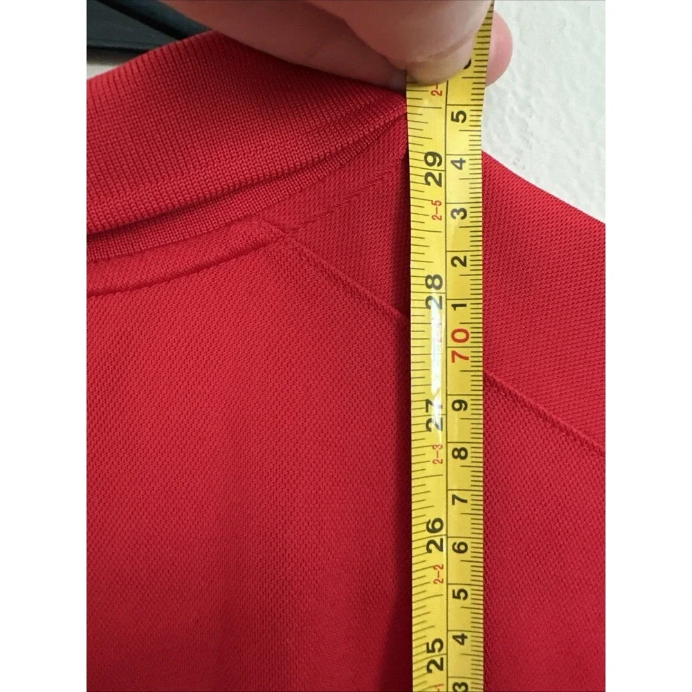 Nike Dri-FIT Standard Fit Men's Red Short Sleeve Golf Polo Shirt Size L